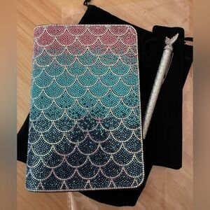 Jacqueline Kent Monarch Mermaid Notebook. w/silver mermaid pen also. BRAND NEW!!